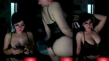 BABY FERIOSA Pakai Lingerie Hitam WOT Lumer Asyik HD poster