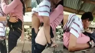 Skandal Viral Jilbab ABG Indo Mesum Ngentot Di Pos Ronda Brutal Hot poster