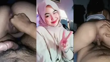 Ukhti Farhani TikTokers Jilbab Ketat Dihajar Crot Dalam 4K poster