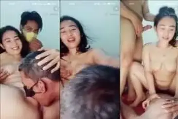 Live Imelda Threesome Liar Diapit Dua Pria Kuat